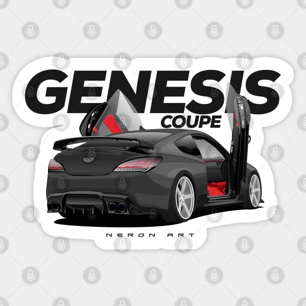 Genesis coupe Sticker by Neron Art